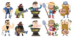 Exposed Characters Sheet 2 A4man