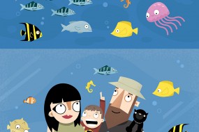 Family at the Aquarium